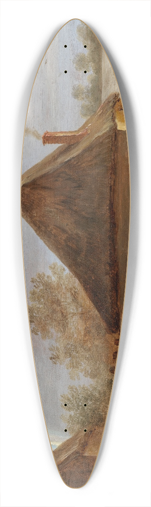 David Teniers The Younger - Village Scene 39.3 inch art pintail longboard deck