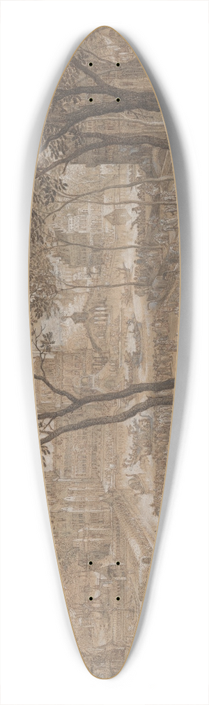 David Vinckboons - Venetian Party in a Chateau Garden 39.3 inch art pintail longboard deck