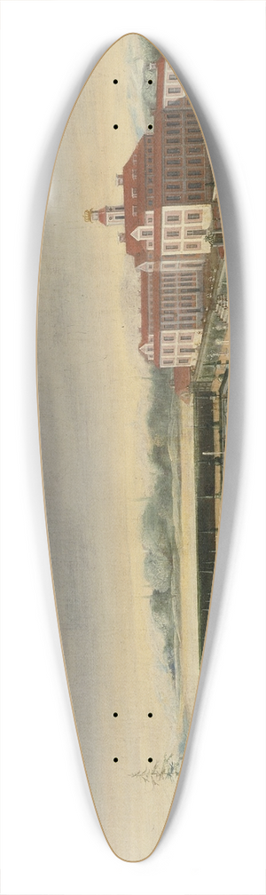 David von Cln - View of Ulriksdal from the South 39.3 inch art pintail longboard deck