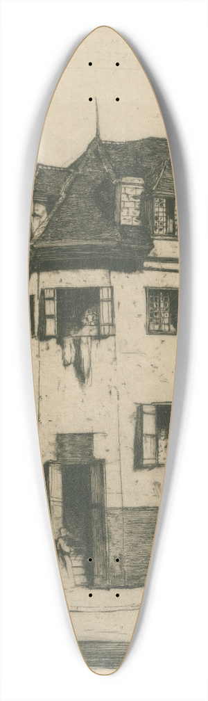 David Young Cameron - Beauvais 39.3 inch art pintail longboard deck