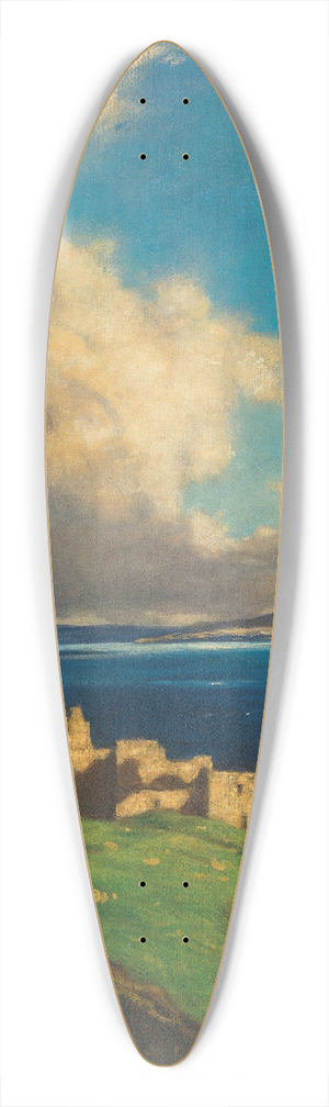David Young Cameron - Castle Urquhart and Loch Ness 39.3 inch art pintail longboard deck