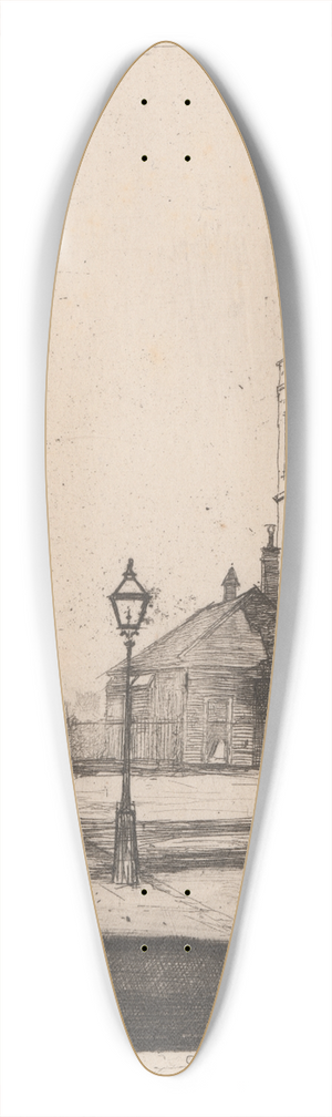 David Young Cameron - Downing Street 39.3 inch art pintail longboard deck