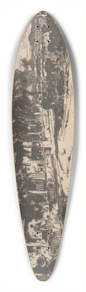David Young Cameron - Long Calderwood 39.3 inch art pintail longboard deck