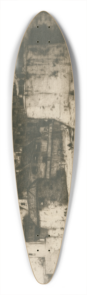 David Young Cameron - Robin Hoods Bay 39.3 inch art pintail longboard deck