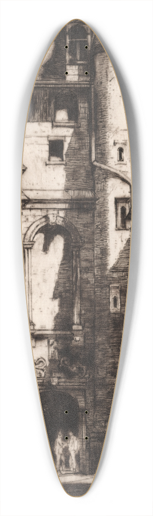 David Young Cameron - St. Aignan, Chartres 39.3 inch art pintail longboard deck