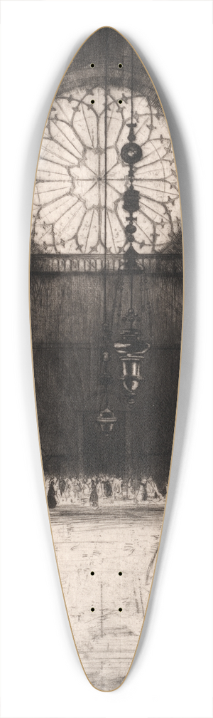 David Young Cameron - St. Marks No. 2 (Venice)  Interior 39.3 inch art pintail longboard deck