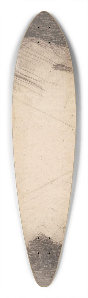 David Young Cameron - Storm Sundown 39.3 inch art pintail longboard deck