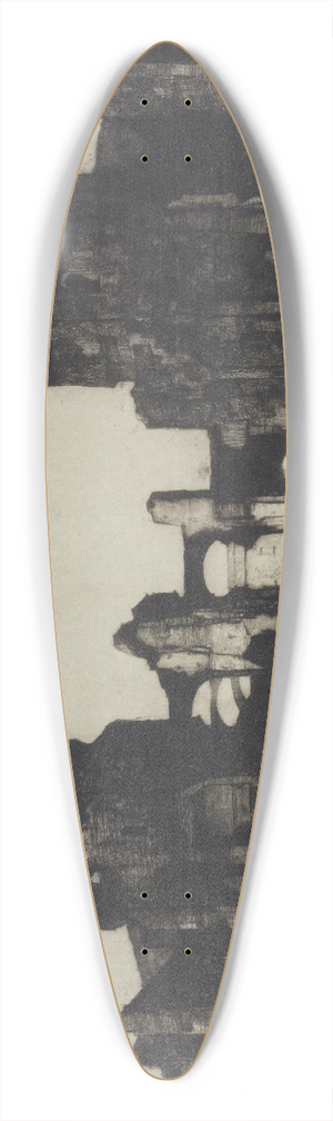 David Young Cameron - Thermae of Caracalla 39.3 inch art pintail longboard deck