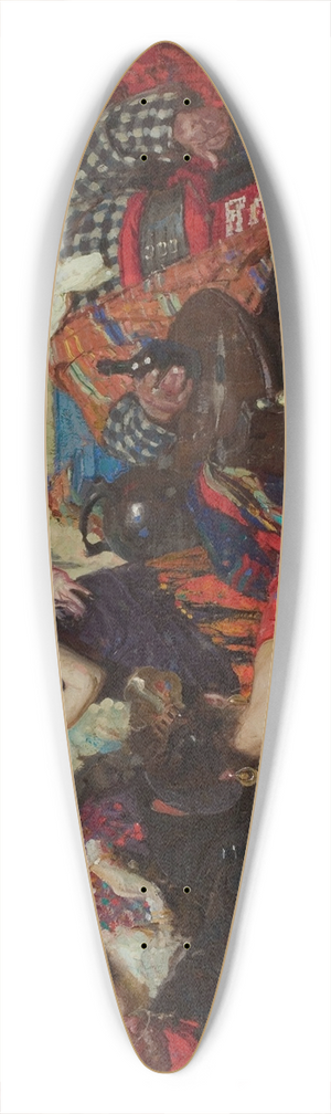 Dean Cornwell - Spanish Tavern 39.3 inch art pintail longboard deck