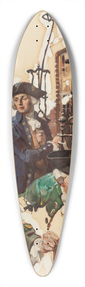 Dean Cornwell - The Callers 39.3 inch art pintail longboard deck