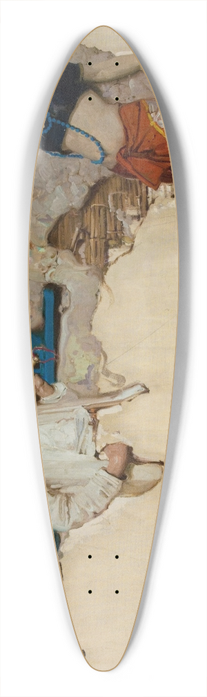 Dean Cornwell - The Man at the Crossroads 39.3 inch art pintail longboard deck