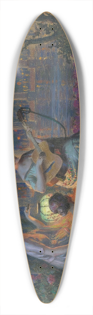 Delphin Enjolras - Soir de fte 39.3 inch art pintail longboard deck