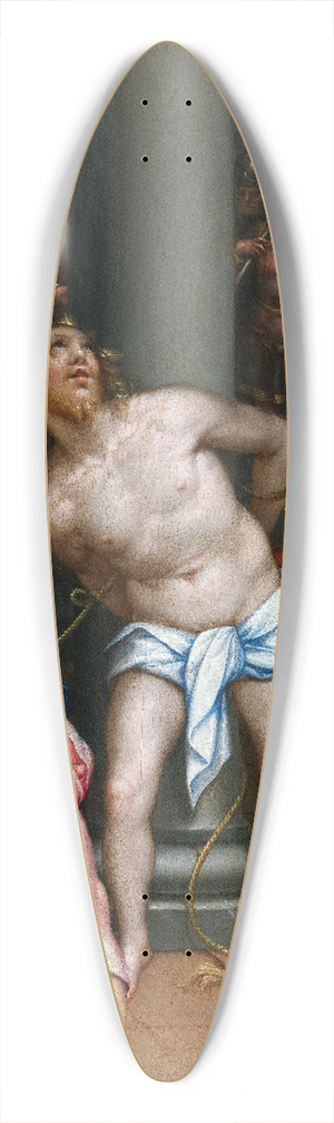 Denys Calvaert - Christ at the column 39.3 inch art pintail longboard deck