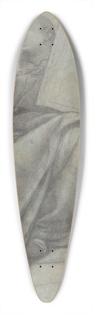 Denys Calvaert - Seated Monk 39.3 inch art pintail longboard deck Denys Calvaert - Seated Monk 39.3 inch art pintail longboard deck