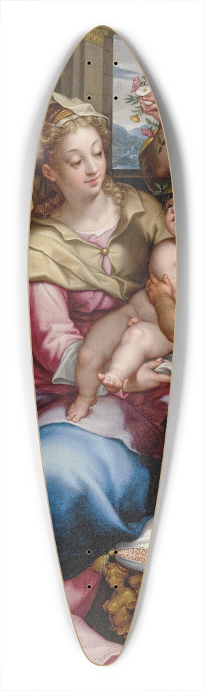 Denys Calvaert - The Holy Family With Saint John The Baptist And An Angel 39.3 inch art pintail longboard deck
