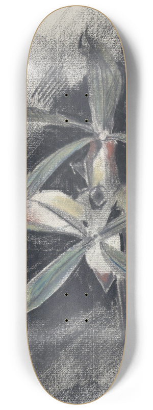 Carel Adolph Lion Cachet - Twee orchideen 8.25 inch art skate deck