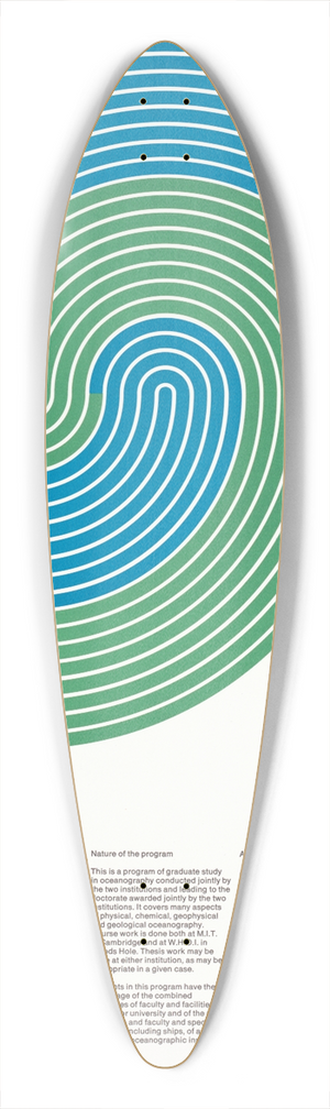 Dietmar Winkler - Massachusetts Institute of Technology Woods Hole Oceanographic Institution 39.3 inch art pintail longboard deck