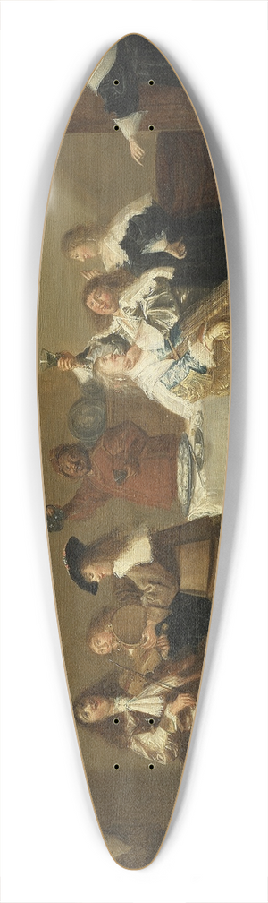 Dirck Hals - Tavern Scene 39.3 inch art pintail longboard deck