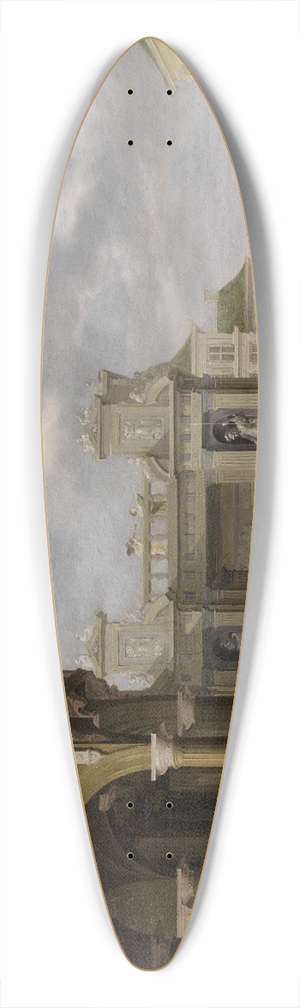 Dirck Van Delen - Gartenhof eines Palastes 39.3 inch art pintail longboard deck