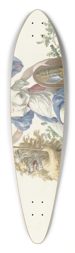 Dirk Langendijk - Model voor de vlag van de Bataafse Marine, 1796 39.3 inch art pintail longboard deck