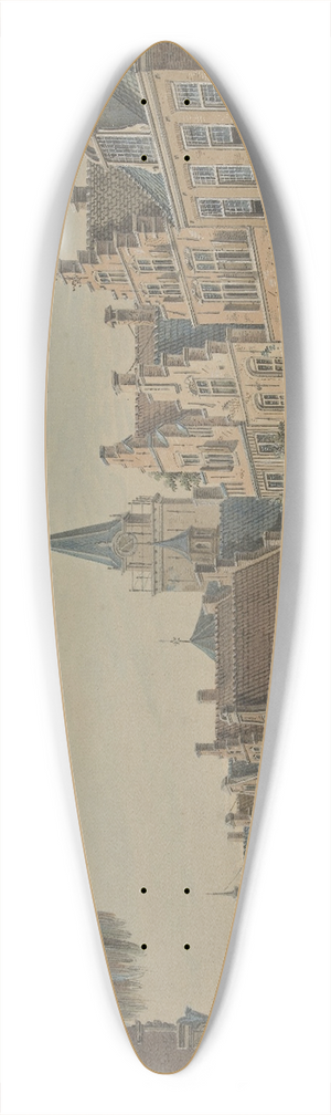 Dirk Verrijk - De visbrug in Woerden 39.3 inch art pintail longboard deck