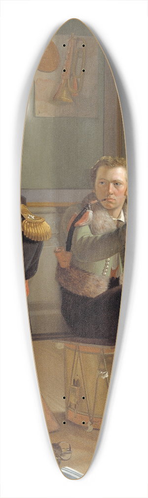 Ditlev Blunck - The Battle-Painter Jrgen Sonne in his Studio 39.3 inch art pintail longboard deck