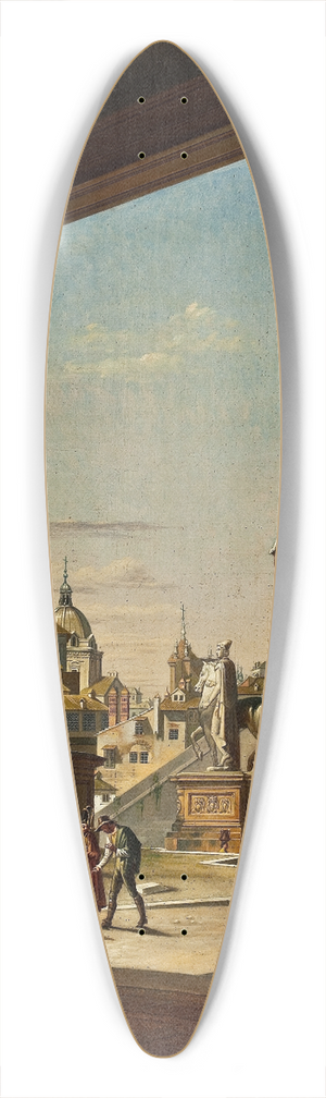 Ditlev Martens - The Capitol In Rome, From The Colonnade Of The Palazzo Dei Conservatori 39.3 inch art pintail longboard deck