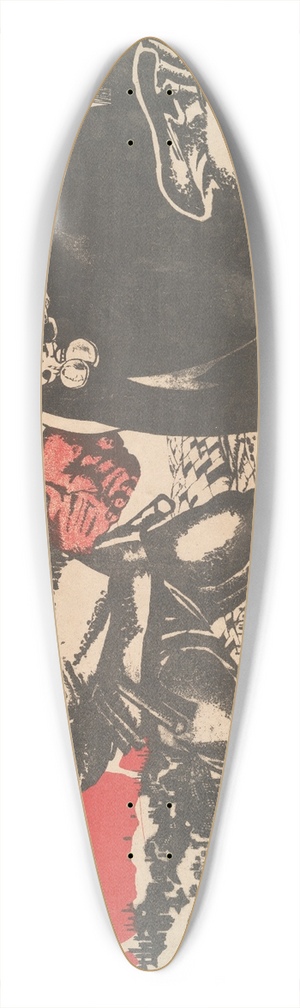 Dmitri Stakhievich Moor - Hand of the Deserter 39.3 inch art pintail longboard deck