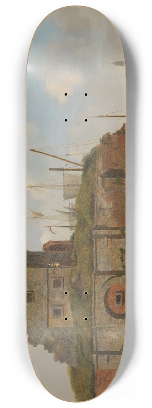 Carel Jacobus Behr - City Wall with Gunpowder Magazine 8.25 inch art skate deck