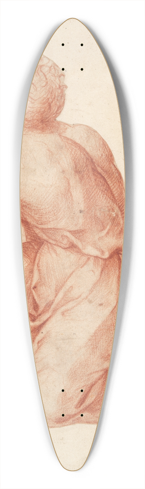 Domenico Beccafumi - KneelingMan 39.3 inch art pintail longboard deck