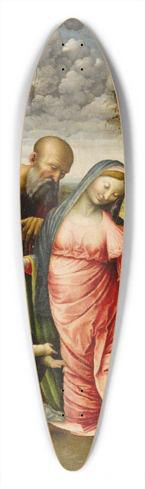 Domenico Beccafumi - The Madonna, Saint Joseph, the Infant Baptist and an angel adoring the Infant Christ: The Feigen Adoration 39.3 inch art pintail longboard deck