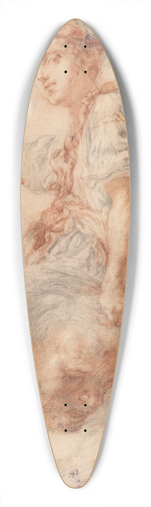 Domenico Fetti - David with the Head of Goliath 39.3 inch art pintail longboard deck