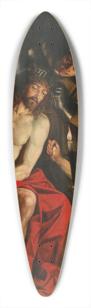 Domenico Fiasella - The Mocking of Christ 39.3 inch art pintail longboard deck