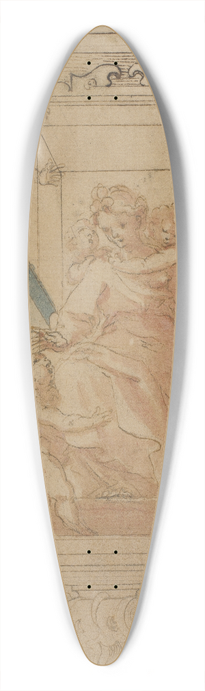 Domenico Piola - Den hellige Antonious af Padova 39.3 inch art pintail longboard deck