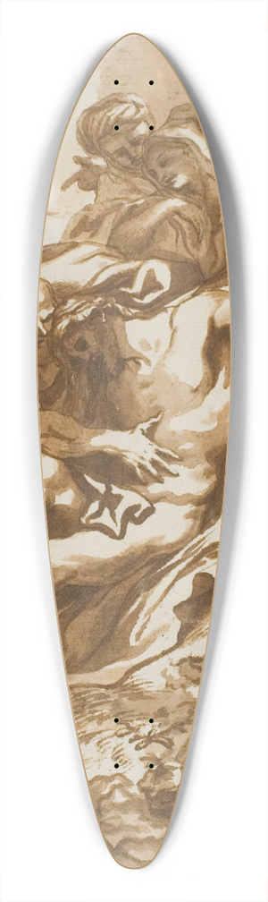 Domenico Piola - Descent from the Cross 39.3 inch art pintail longboard deck