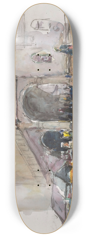 Carel Nicolaas Storm van 's-Gravesande - Stadhuis in Capodistria 8.25 inch art skate deck
