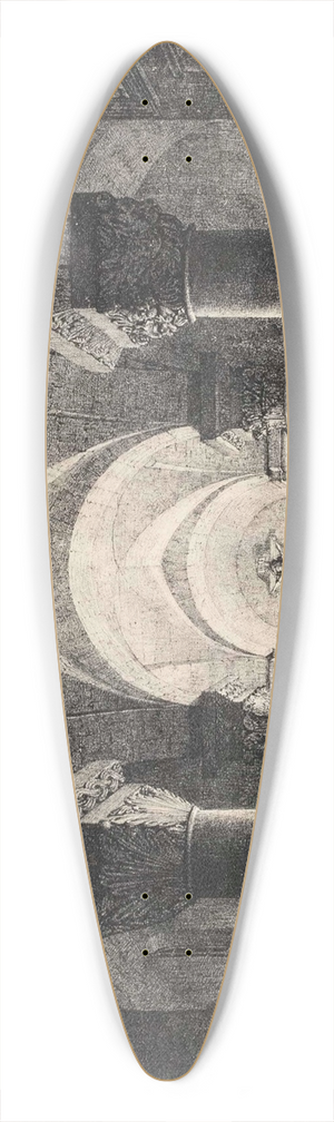 Domenico Quaglio the Younger - St Margareten-Kapelle in der Burg von Nrnberg 39.3 inch art pintail longboard deck