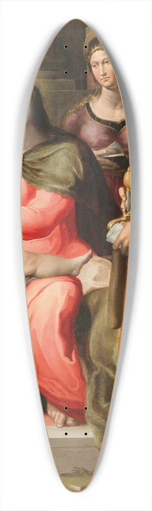 Domenico Tibaldi - The Holy Family with Saint Catherine of Alexandria and Saint Paul 39.3 inch art pintail longboard deck