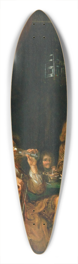 Domenicus van Tol - An Elegant Company In An Interior 39.3 inch art pintail longboard deck Domenicus van Tol - An Elegant Company In An Interior 39.3 inch art pintail longboard deck