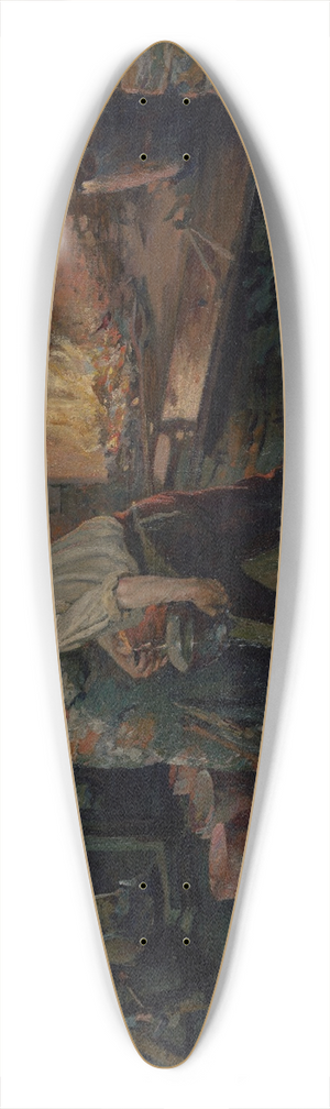 Dominik Skuteck - Before the End of Work 39.3 inch art pintail longboard deck Dominik Skuteck - Before the End of Work 39.3 inch art pintail longboard deck