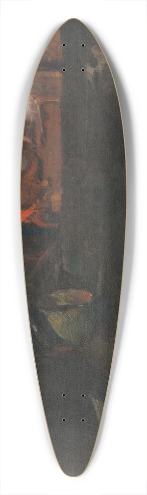 Dominik Skuteck - Hutnk 39.3 inch art pintail longboard deck