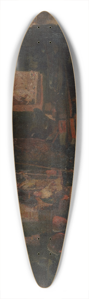 Dominik Skuteck - Motif from Bystrica Forges 39.3 inch art pintail longboard deck Dominik Skuteck - Motif from Bystrica Forges 39.3 inch art pintail longboard deck