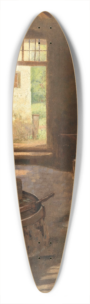 Dominik Skutetzky - A View from the Smithy 39.3 inch art pintail longboard deck