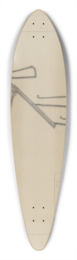 Donald Streeter - Bread Toaster 39.3 inch art pintail longboard deck