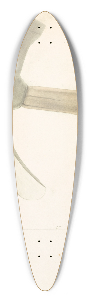 Donald Streeter - Hand Forged Adze 39.3 inch art pintail longboard deck