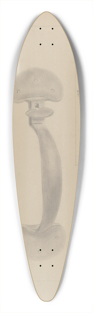 Donald Streeter - Hand Forged Latch 39.3 inch art pintail longboard deck