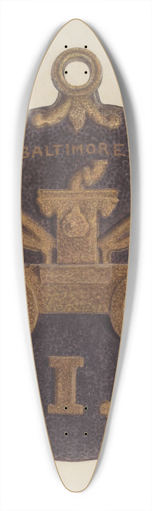 Donald Williams - Firemark 39.3 inch art pintail longboard deck