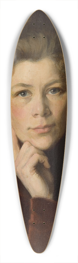 Dora Wahlroos - Self-Portrait 39.3 inch art pintail longboard deck