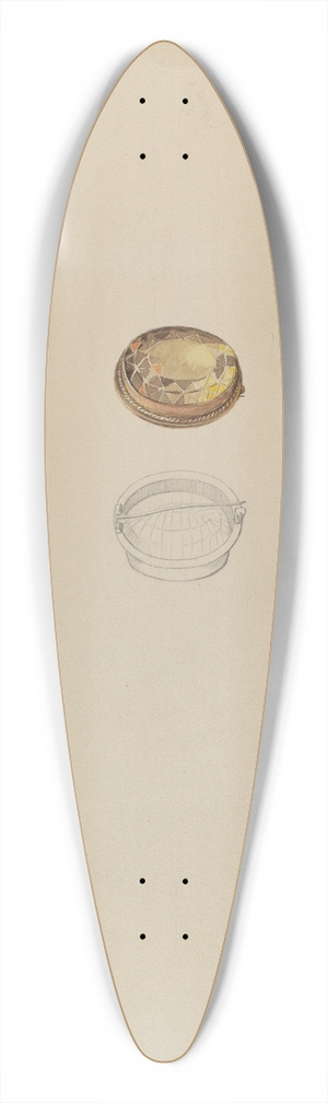 Doris Beer - Brooch 39.3 inch art pintail longboard deck