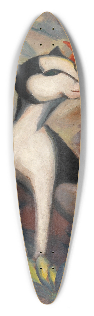 Dorothea Maetzel-Johannsen - Katze mit Kakteenblte I 39.3 inch art pintail longboard deck
